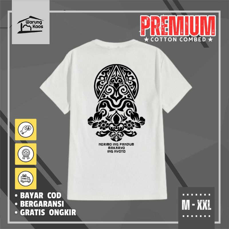 [ WARUNGKAOS ] Kaos Wayang Jawa Tengah / Kaos Daerah Jawa Tengah Bahan Cotton Combed 30s