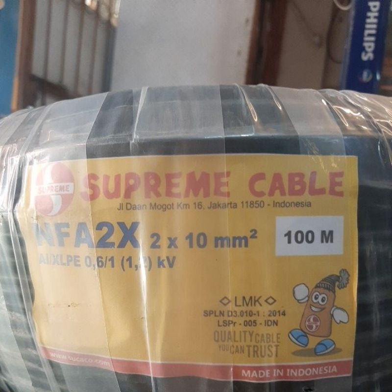 Supreme Kabel NFA2X Twested / SR 2x10mm ( Harga Permeter )