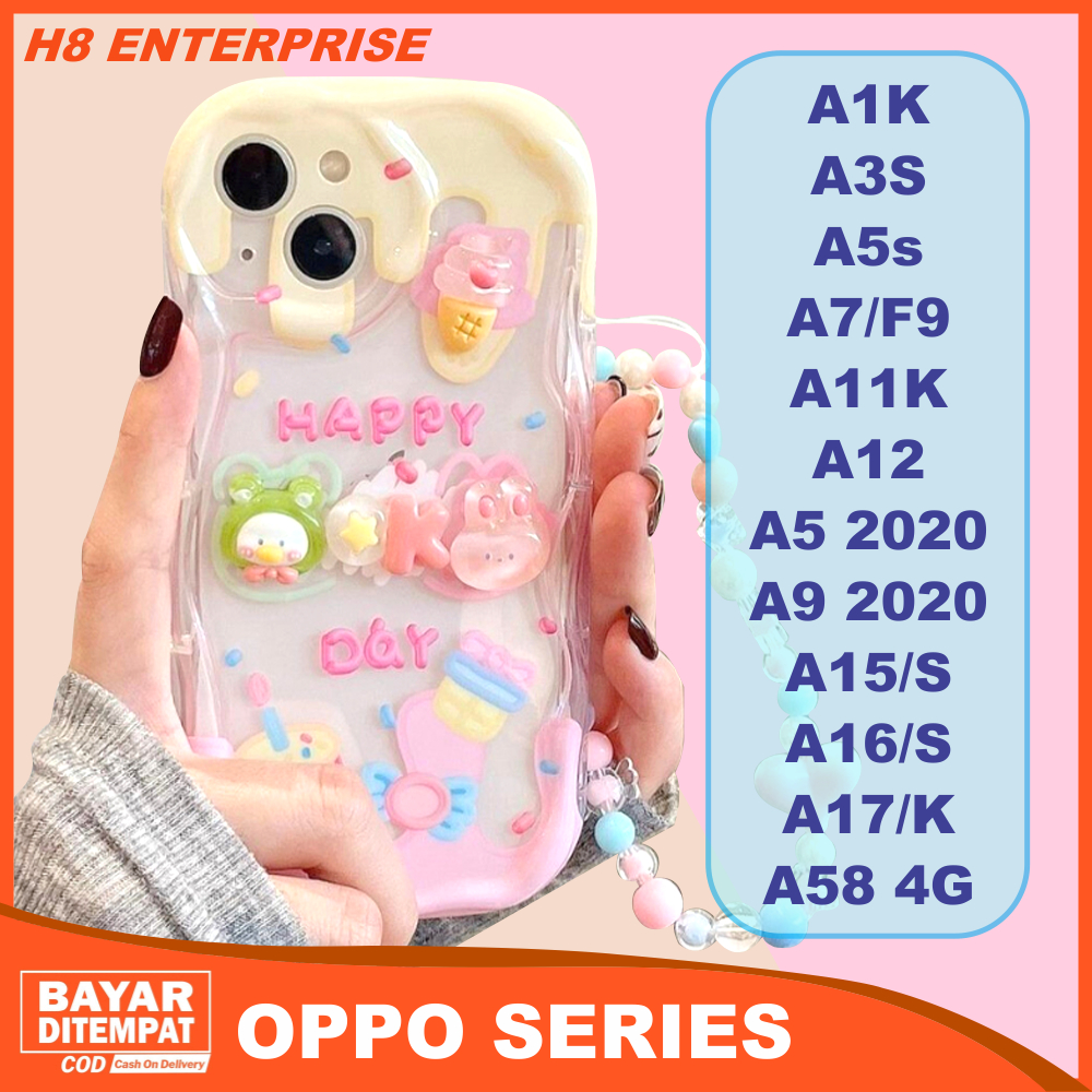 Case Oppo A3X A5i A3 A5X A1K A3S A5S A5 2020 A7 A9 2020 F9 A11K A12 A15 A15S A16 A16S A17 A17K A18 A