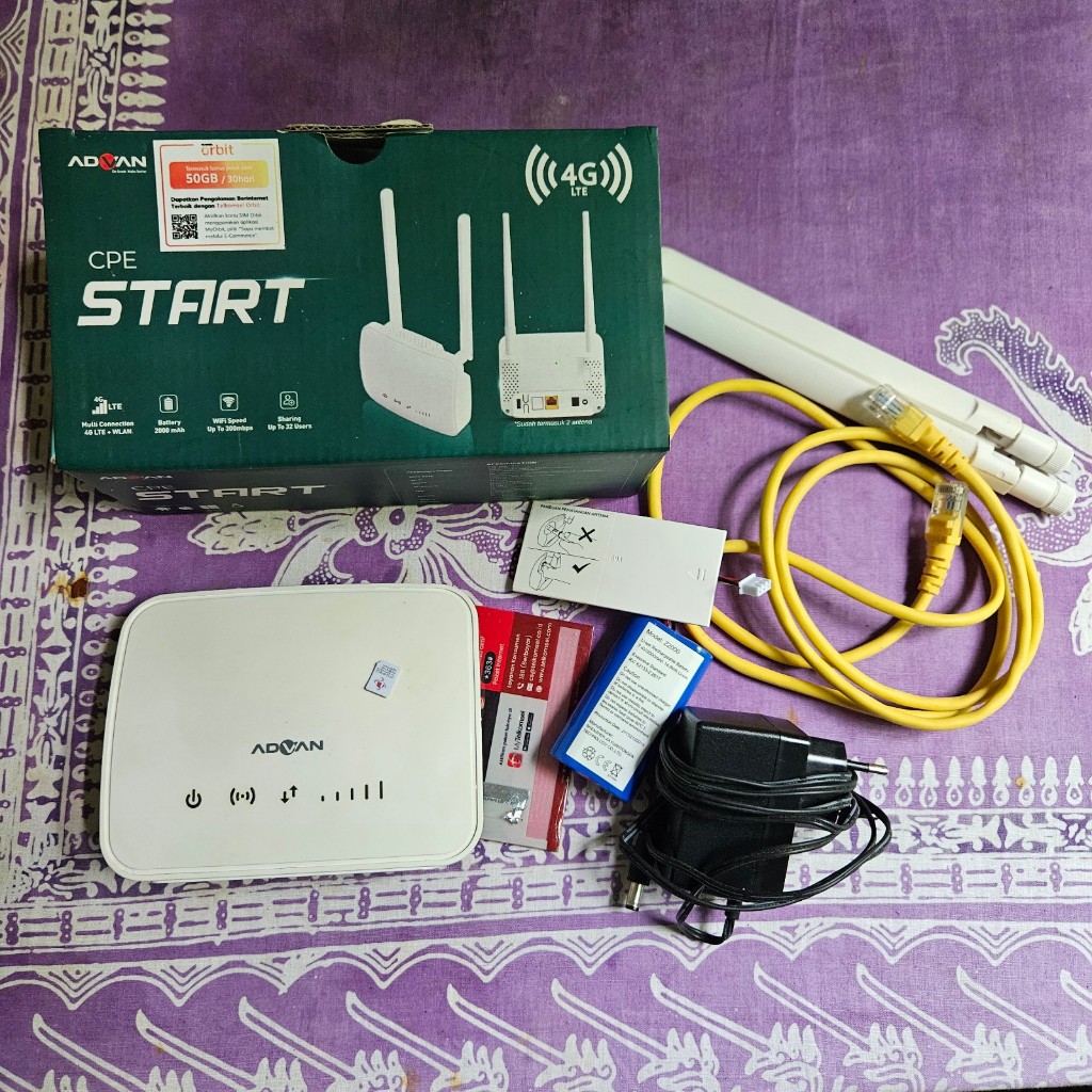 ADVAN CPE Star Router Modem Mifi Telkomsel Orbit Data Wifi Bekas
