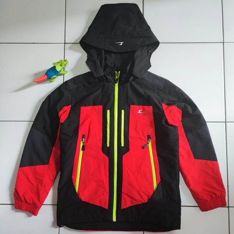 Jaket Outdoor Anak LECAF Original 100% Second Preloved Branded Windbreaker Waterproof Gunung Hiking 