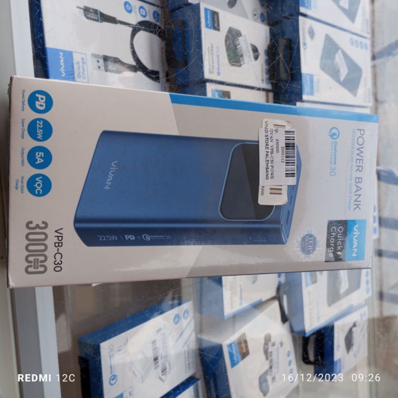 Powerbank Vivan 30000MAH VPB-C30