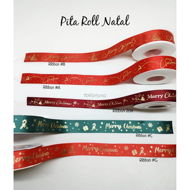 

Pita Roll Natal Aneka Motif(1roll)