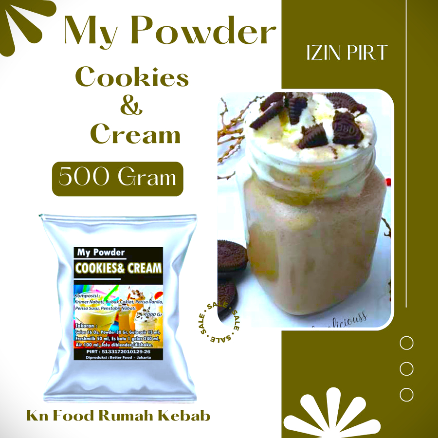 

Bubuk Minuman Cookies n Cream 500gram - Cookies n Cream Powder Drink