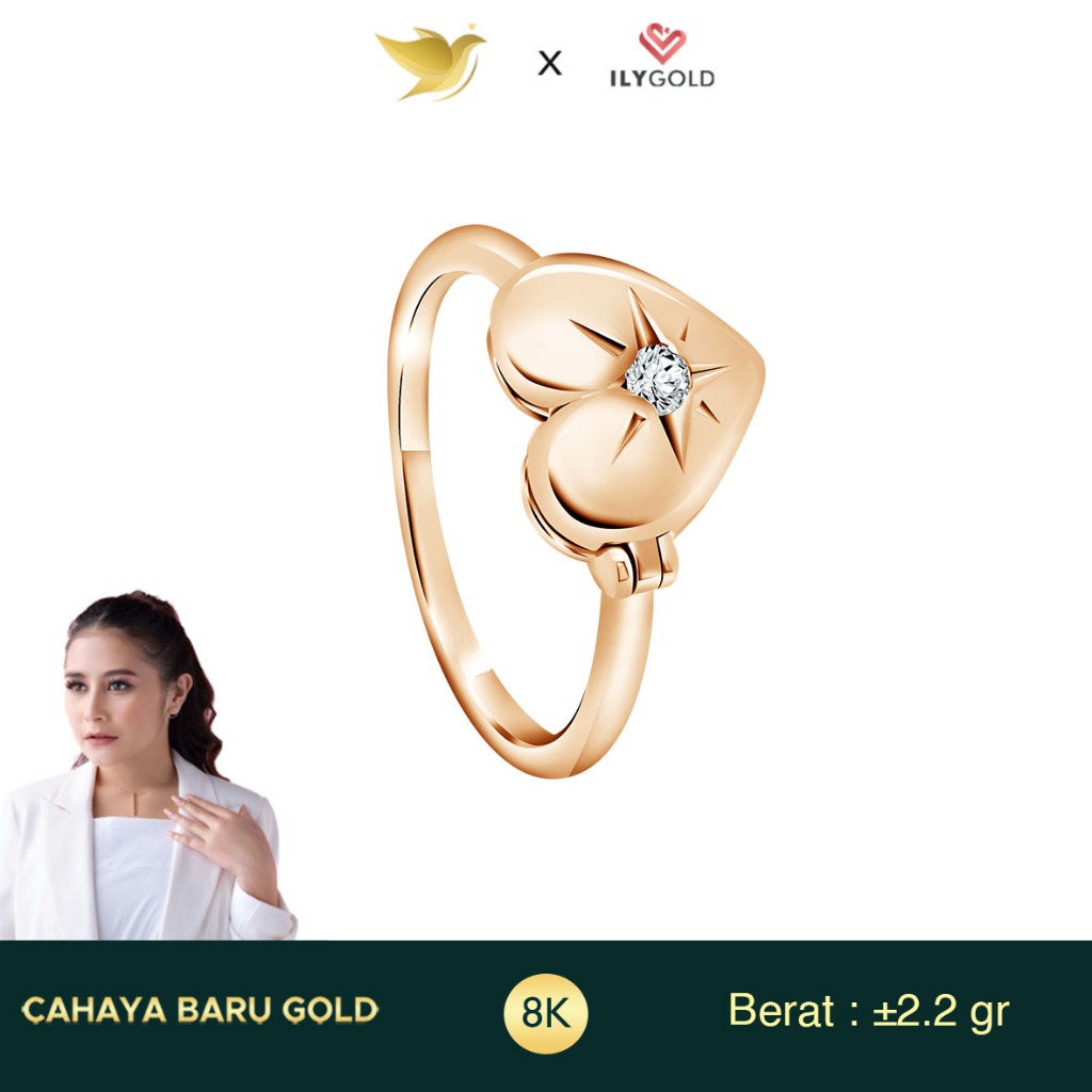 RING ILY GOLD LOVELETTER 8K