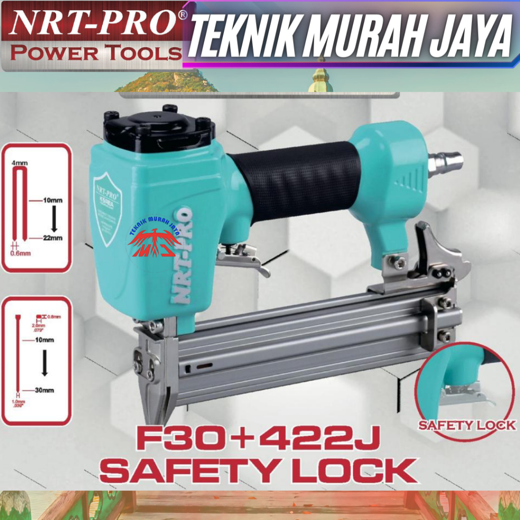 

NRT-PRO Mesin Paku Staples Tembak Angin Nailer Stapler 2in1 F30 + 422J