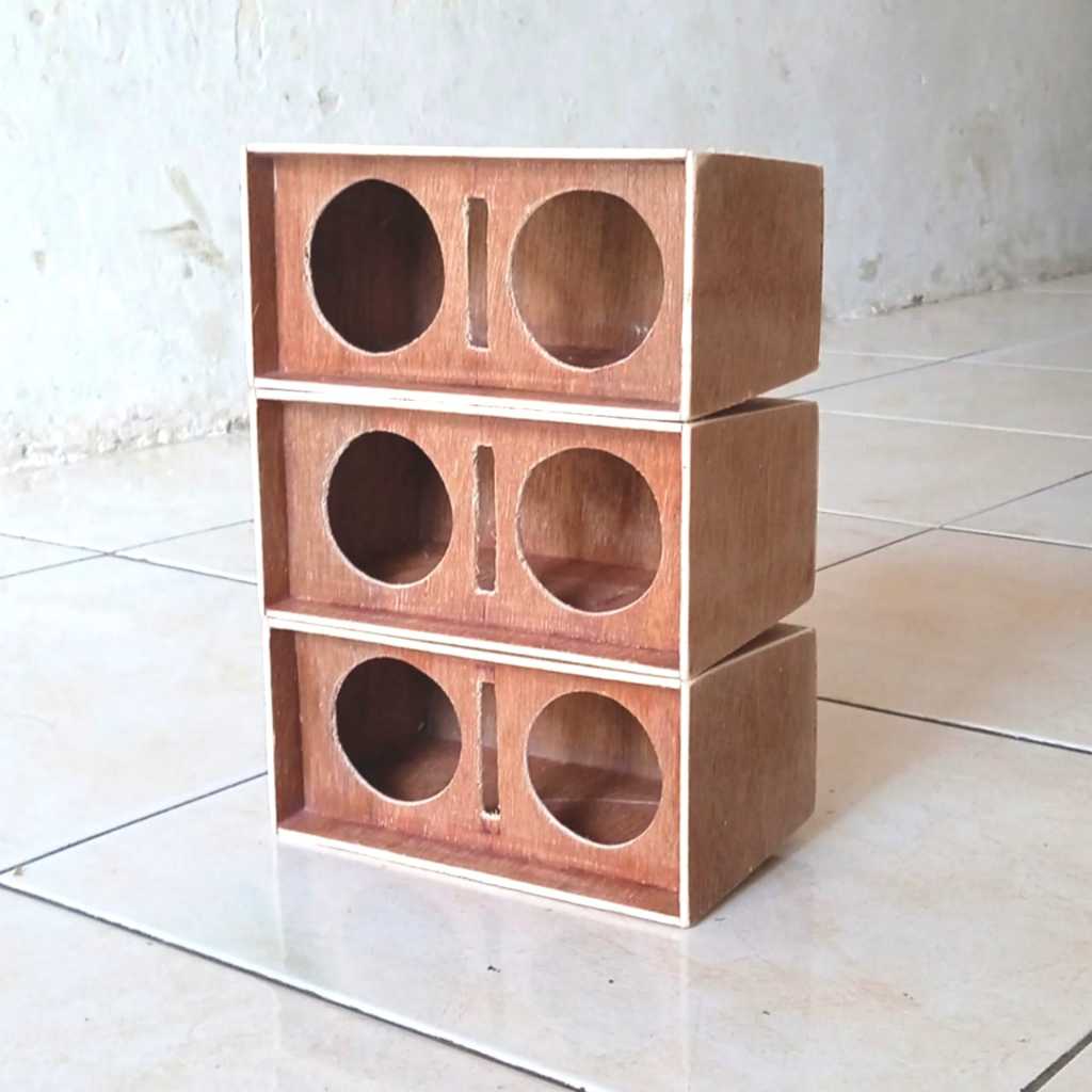 Box Speaker Line Array 2 Inch Double