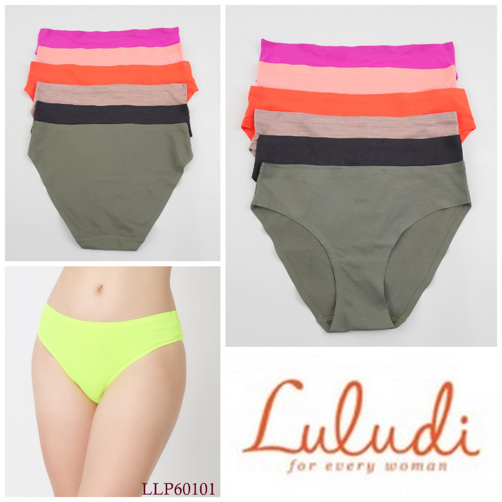 Celana Dalam Wanita Mini LULUDI Seamless Polos Pakaian Dalam LLP60101