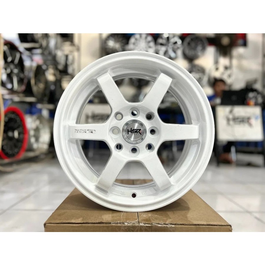 GRATIS ONGKIR VELG TE37 RING 15 WARNA WHITE BAUT 4 MURAH BY HSR WHEEL