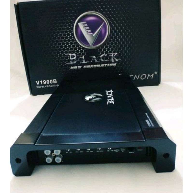 Monoblock venom black V1900B - class D car amplifier - venom v1900b