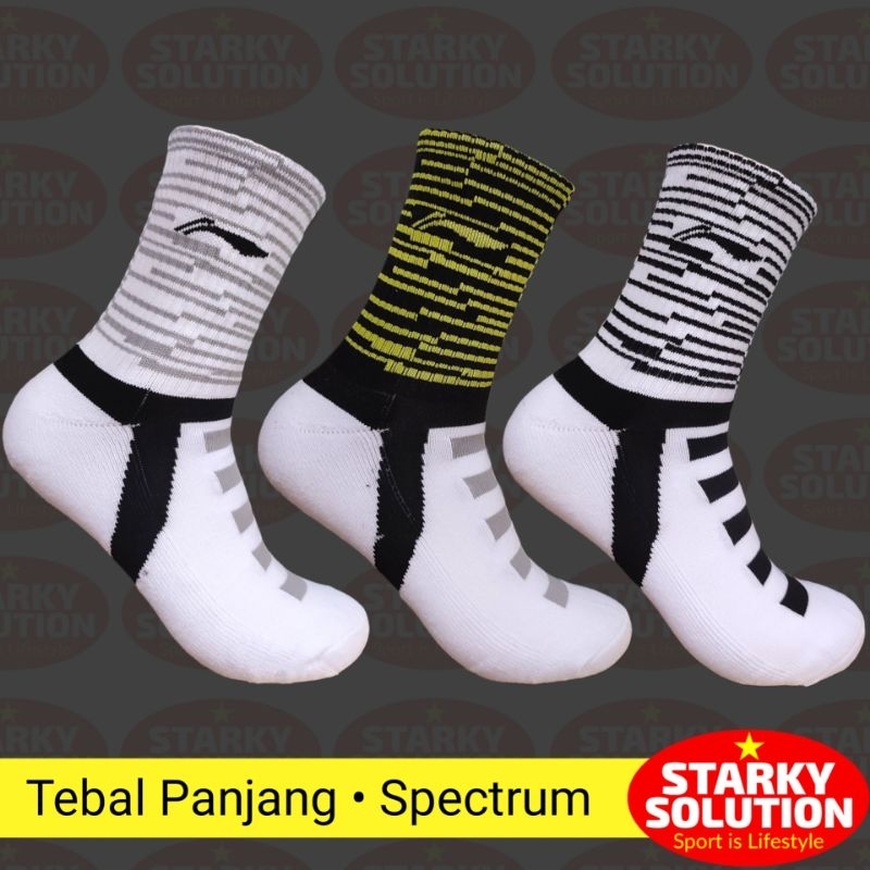 Kaos Kaki Tebal Panjang Lining Basket Badminton Pingpong SPECTRUM Olahraga