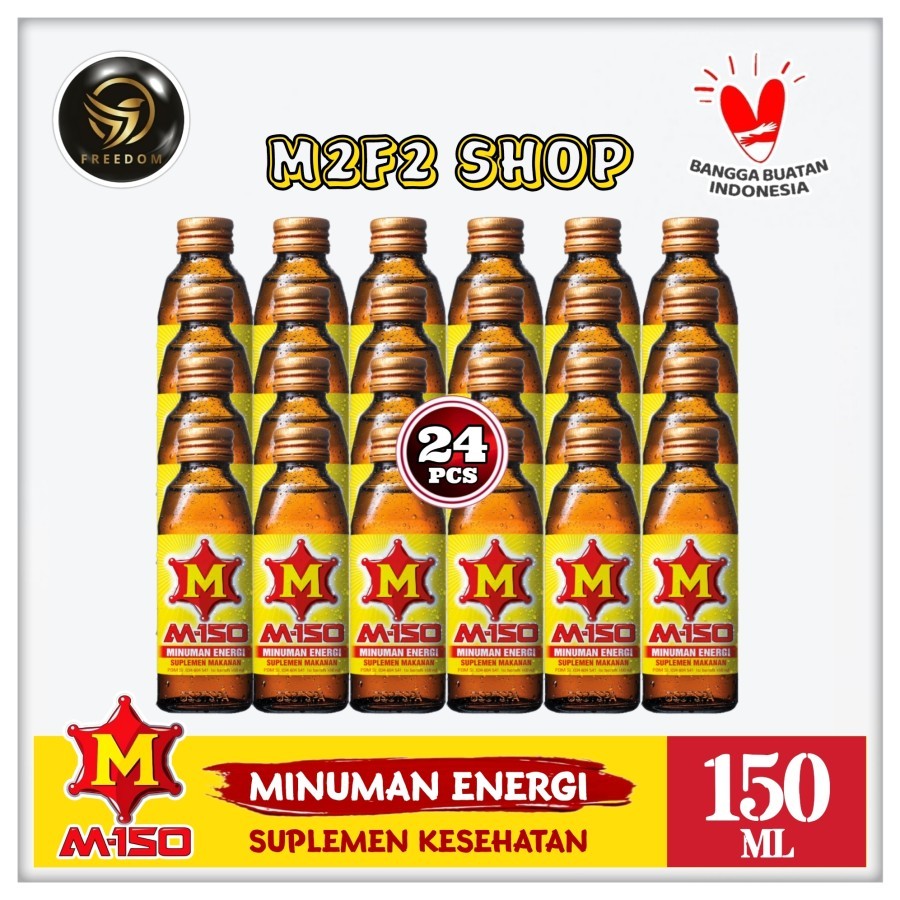 

M-150 Minuman Energi Suplement Kesehatan Botol Kaca - 150 ml (Kemasan 24 Pcs)