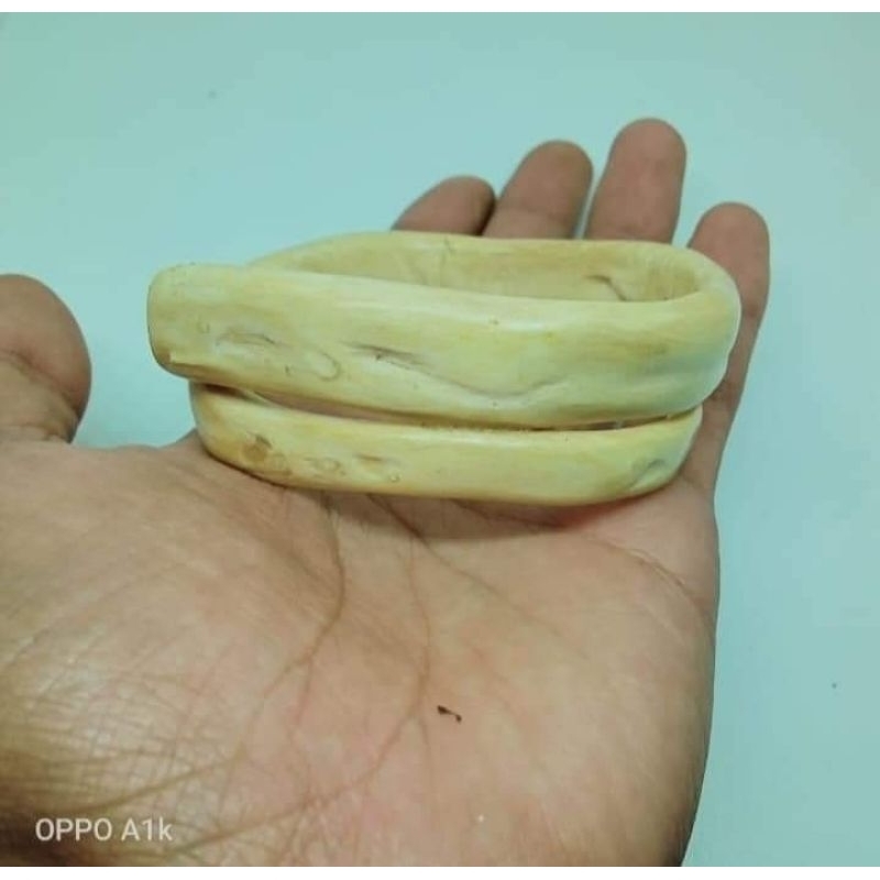 gelang akar bahar putih berkualitas size besar