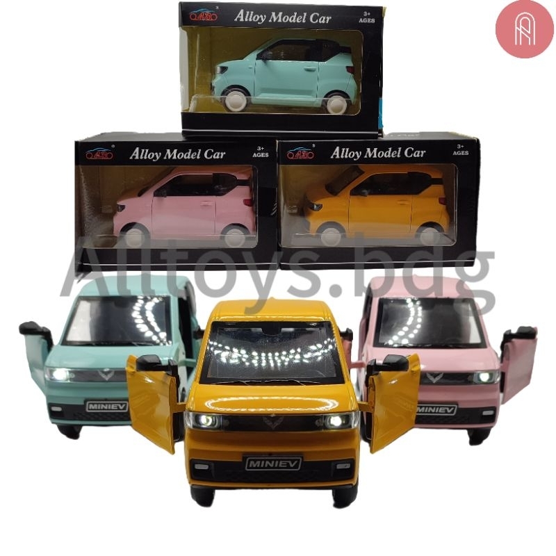 Diecast Wuling Miniev 1:32 Pullback /Metal /Airev /Wuling /Pajangan /Miniature /Mobil