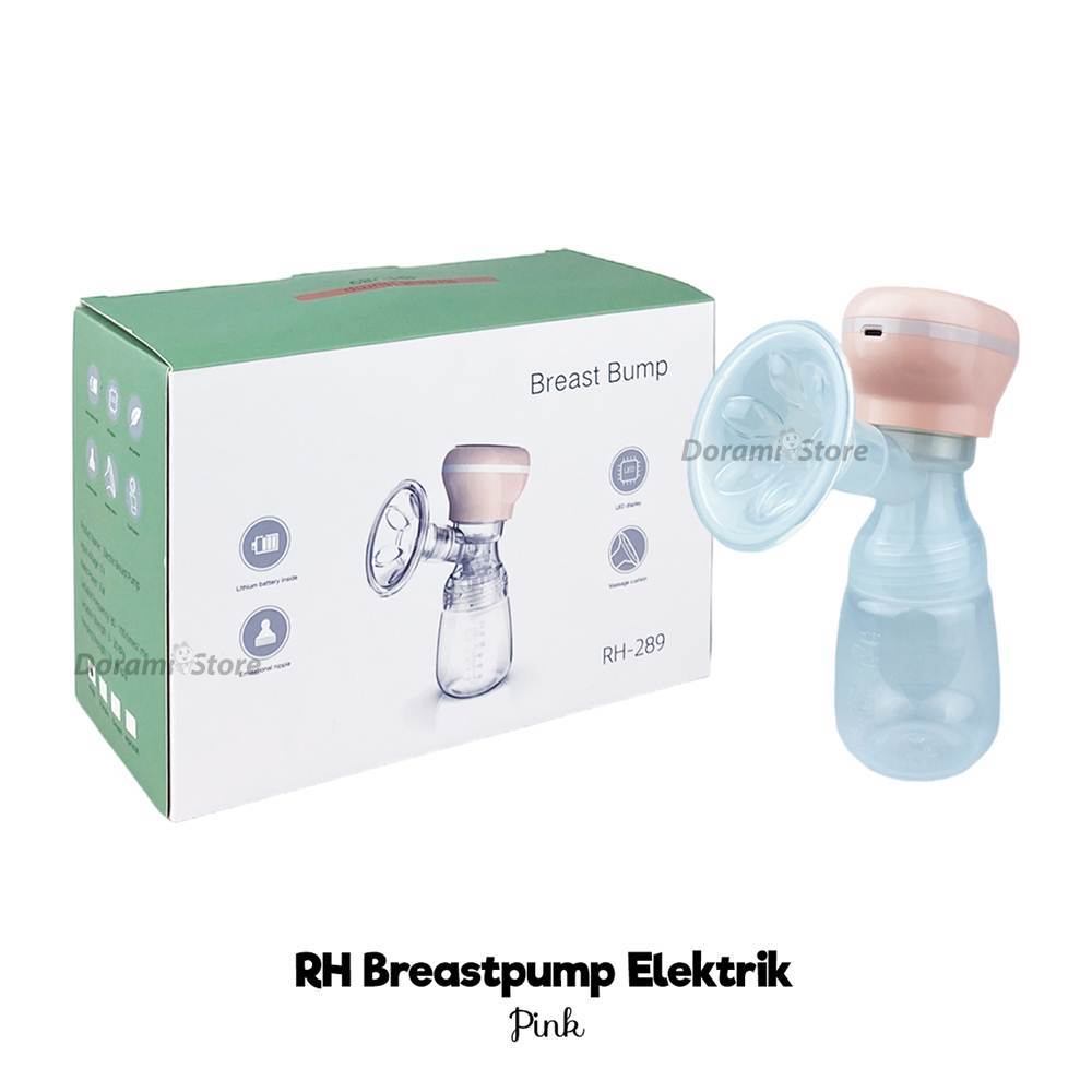 Qiutee RH-289 Electric Portable Breast Pump / Rechargeable Single Electric Breast Pump / Pompa ASI E