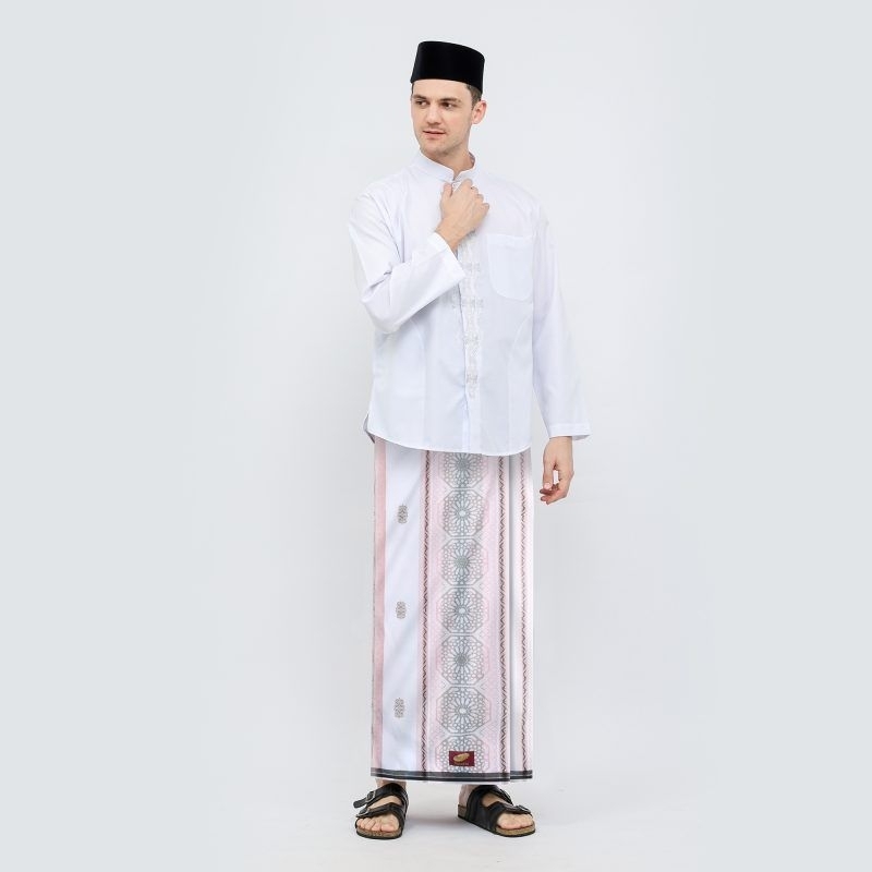 ATLAS Premium 790 Jacquard Songket Putih Pink