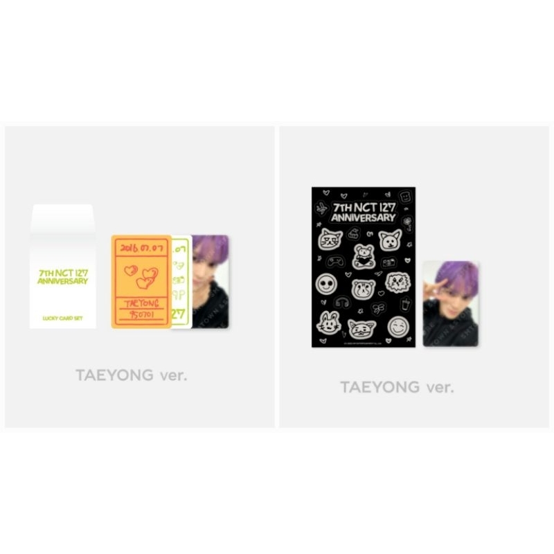 READY STOCK [SEALED] MD ANNIVERSARY 7th NCT 127 TAEYONG ver. Lucky Card & Glow In Tbe Dark/GITD