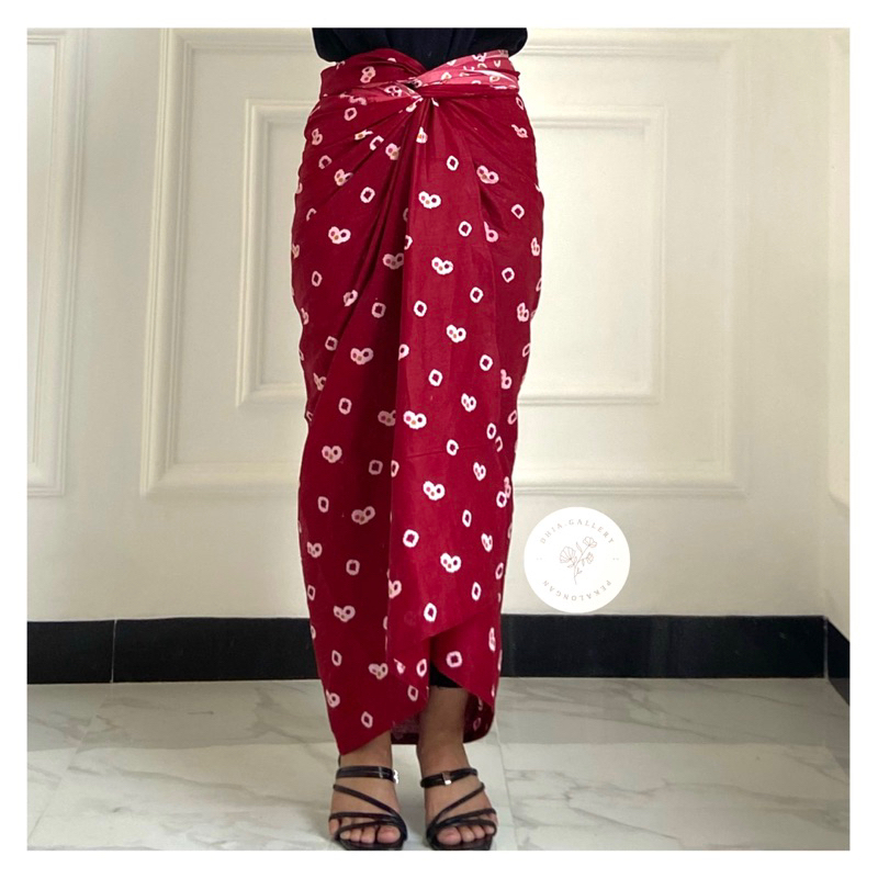 Rok lilit batik jumputan - rok lilit - motif jumputan - rok lilit batik - batik jumputan - motif jum