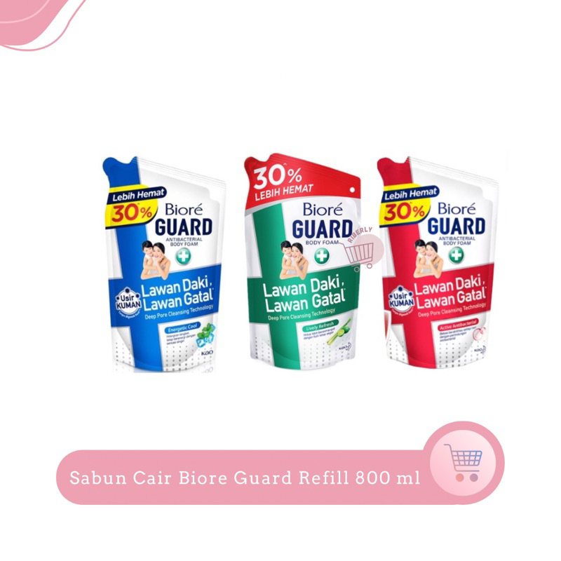 Biore Guard Sabun Cair Refill 800 ml / Sabun Mandi Biore Guard / Biore Body wash