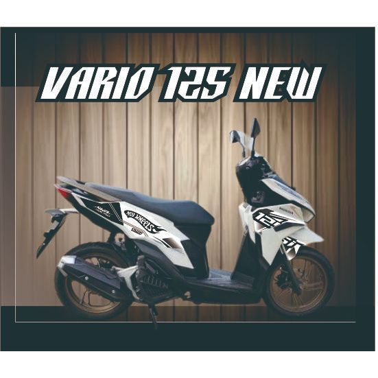 VARIASI STRIPING MOTOR VARIO ISS 2022 / STIKER MOTOR VARIO 125 NEW ISS - CBS 2023  MOTIF STIKER POLE