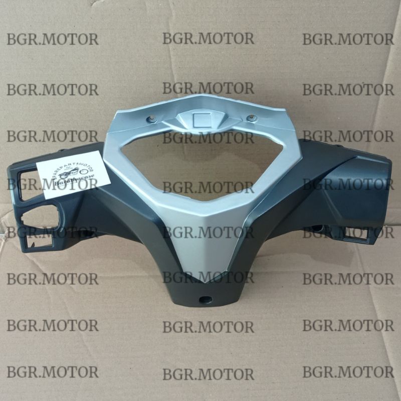 Batok kepala belakang motor supra X 125 fi injeksi 2014 2015 warna silver
