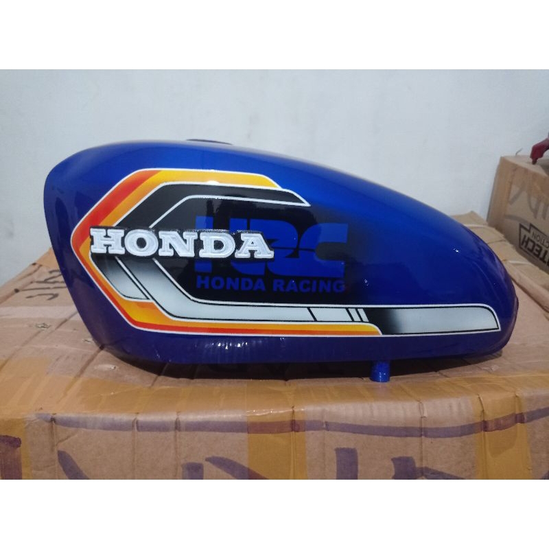 TANGKI PRESS GALVANIS TANGKI CB125 BIRU MOTIF HRC