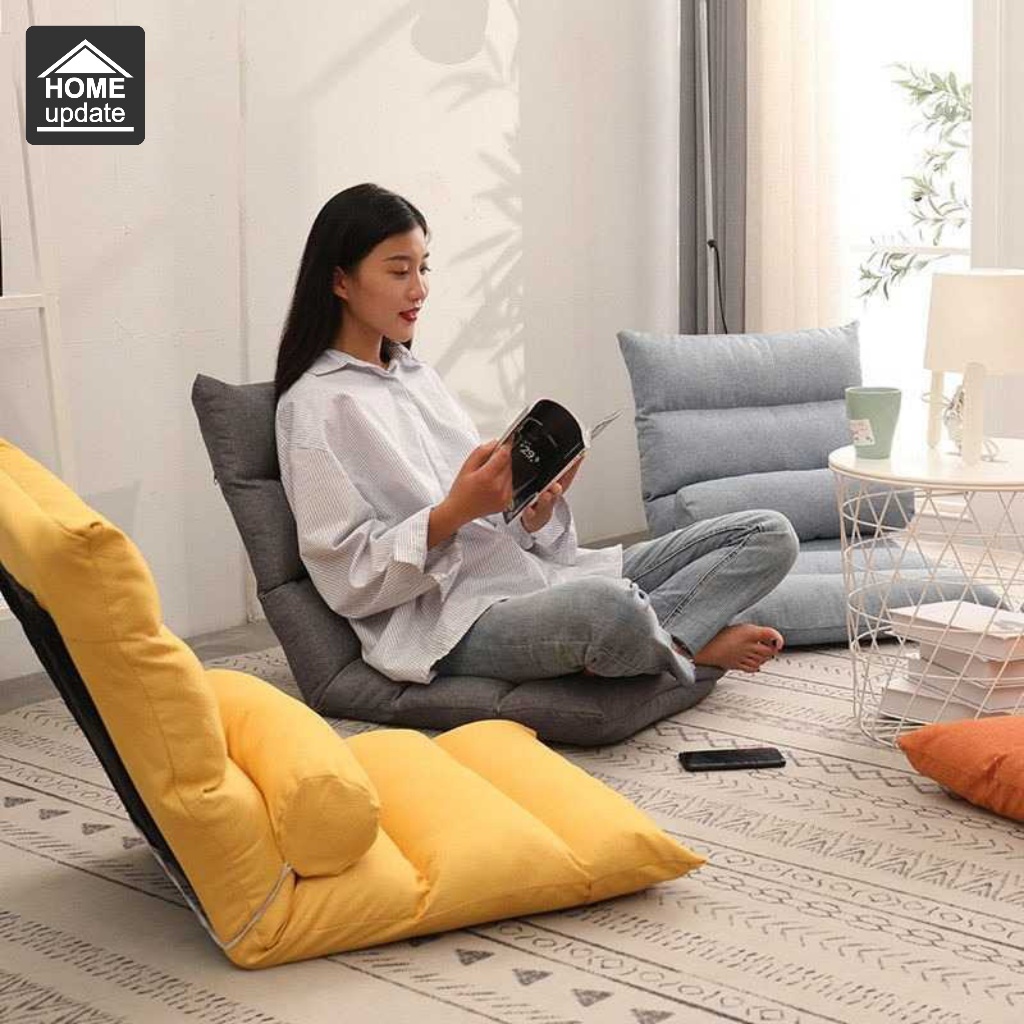 kursi lipat lesehan lantai sandaran sofa malas alas duduk model tatami