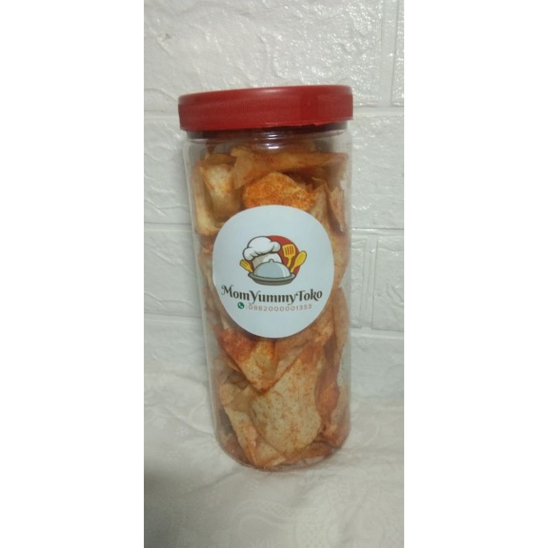 

Kripik talas pedas toples isi 250gr