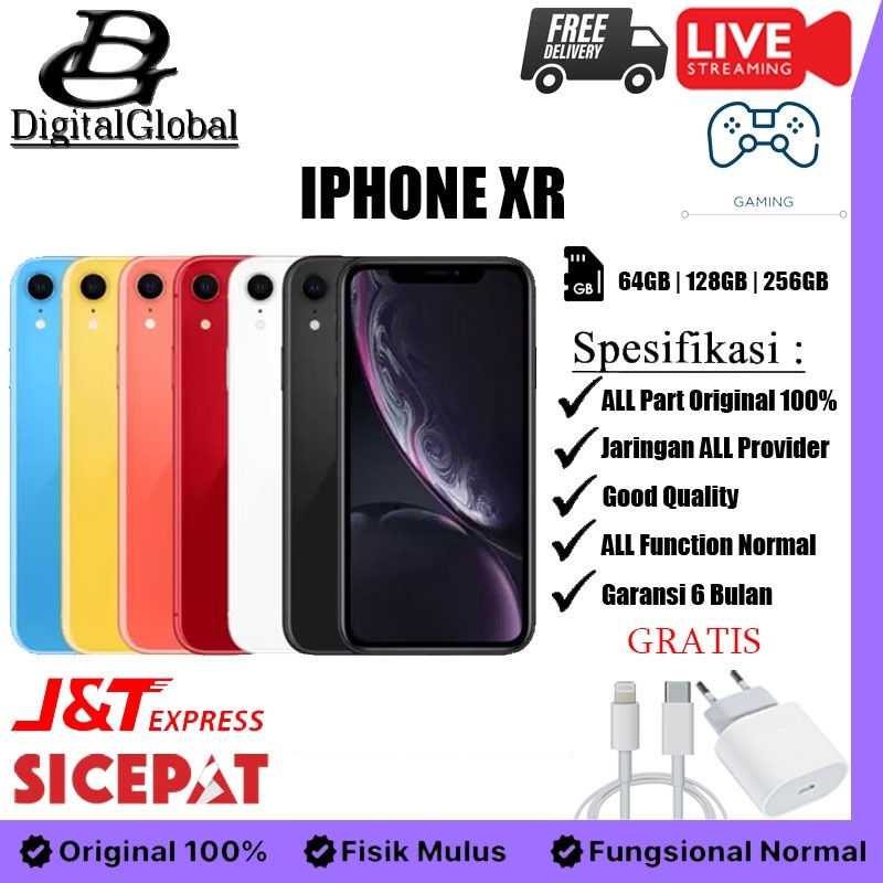 iPhone XR/X 64GB / 128GB / 256GB Second  Fullset Original 100% Bergaransi