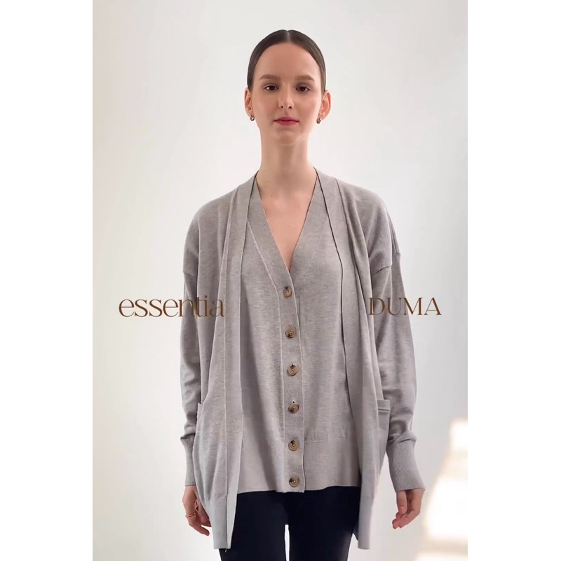 Duma Laurent Vest Cardigan Grey