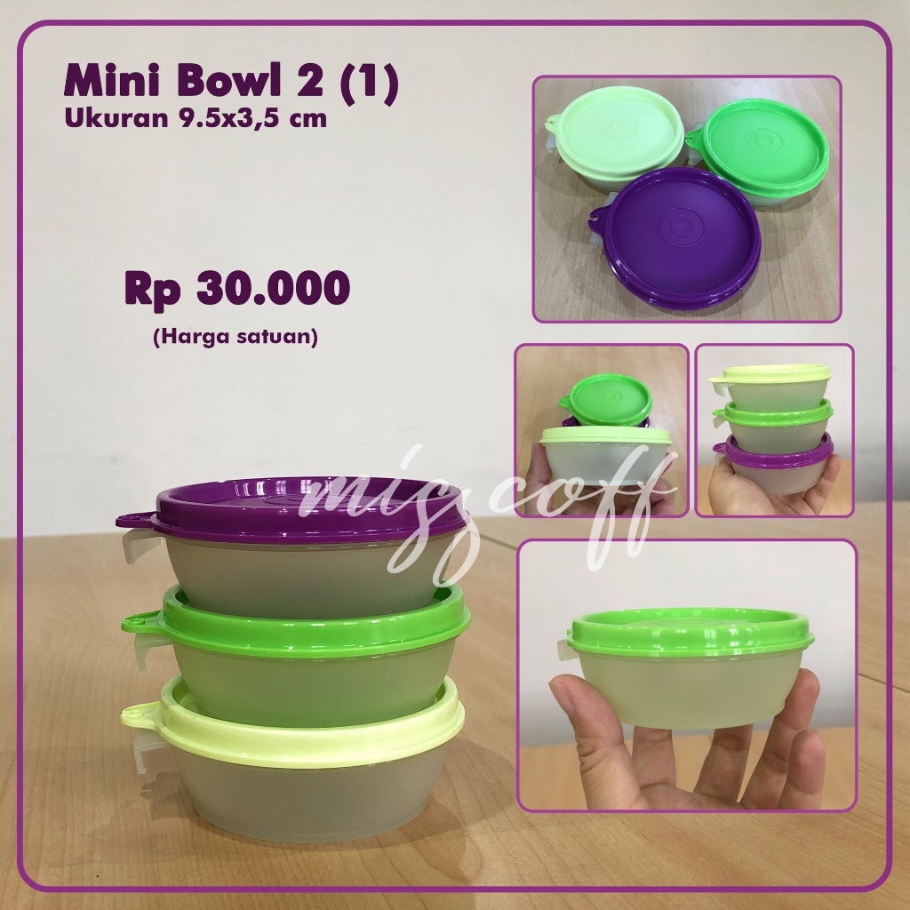 Mangkuk Kecil Mini Bowl 2 150ml Tupperware Original 1pcs