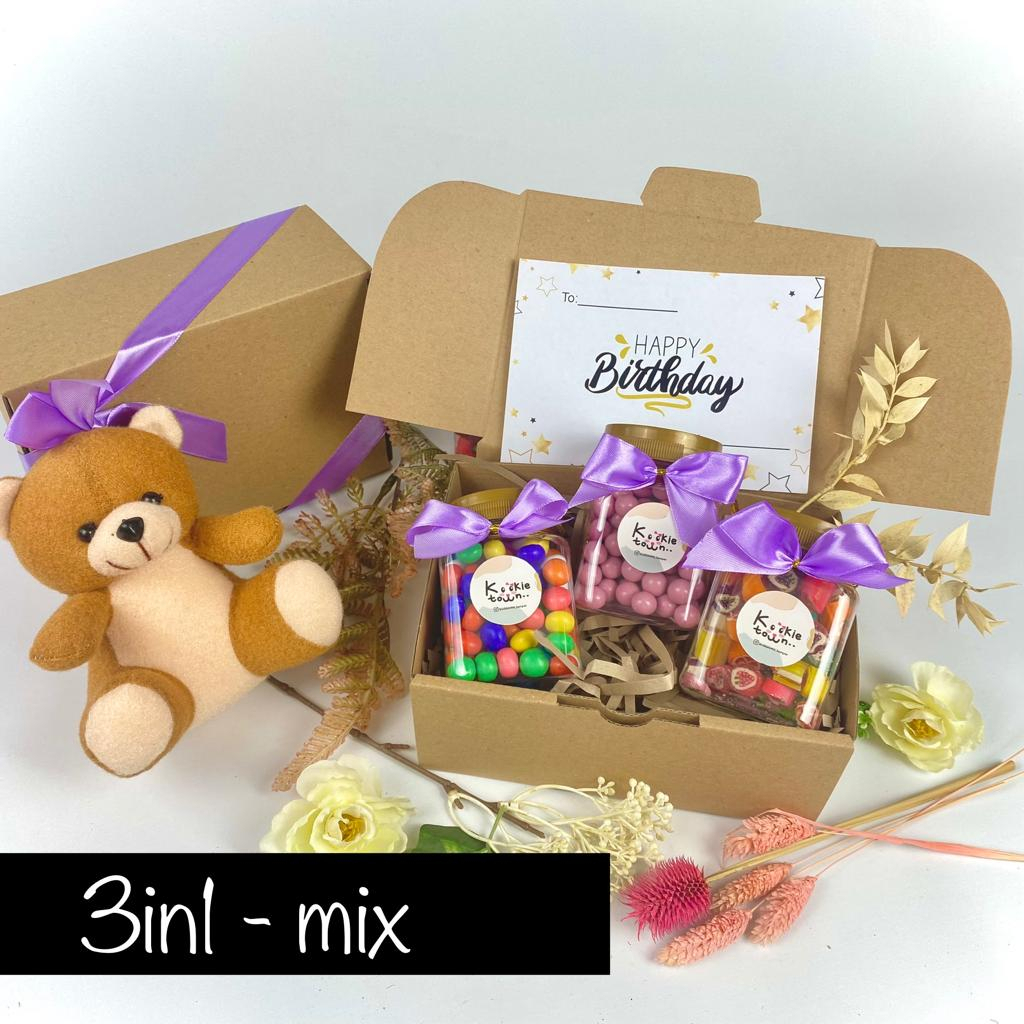 

HAMPERS SNACK / HAMPERS GIFT BOX /HADIAH ULANG TAHUN CEWEK /GIFT BOX BIRTHDAY/COKLST GIFT BOX/COKLAT VIRAL/ TOPLES 200 ML