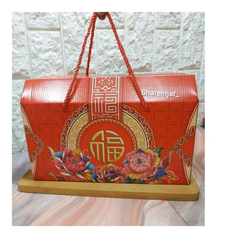 

Kotak Box Imlek 4 Toples 500g Dus Packaging Hampers Kue Kering Cookies Chinese New Year