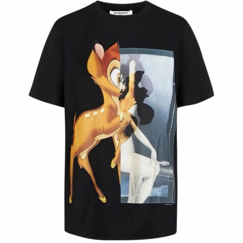 GIVENCHY Bambi Printed T-Shirt Black Original (100% Authentic)