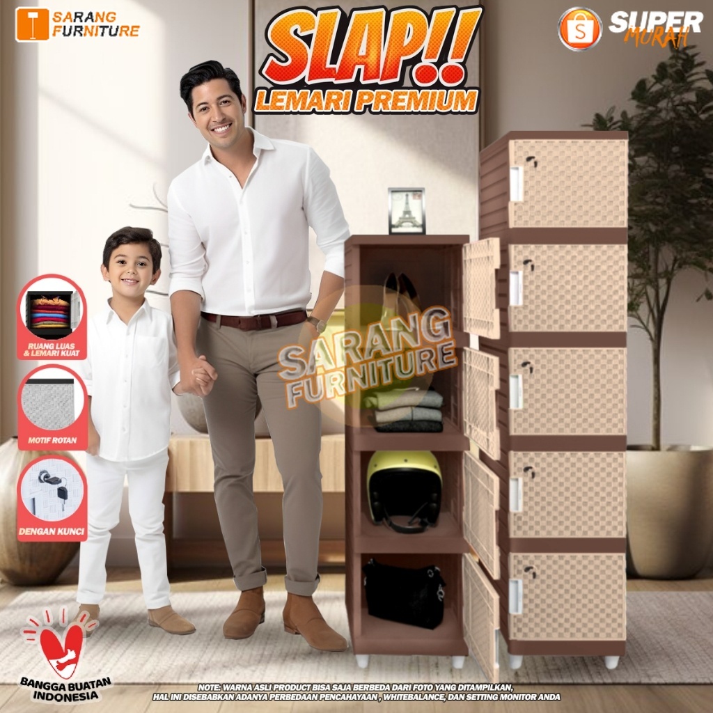 RB LEMARI PAKAIAN MINIMALIS KINGDOM SLAP KINGDOM SLAP SUSUN LEMARI PLASTIK LEMARI BAJU LEMARI