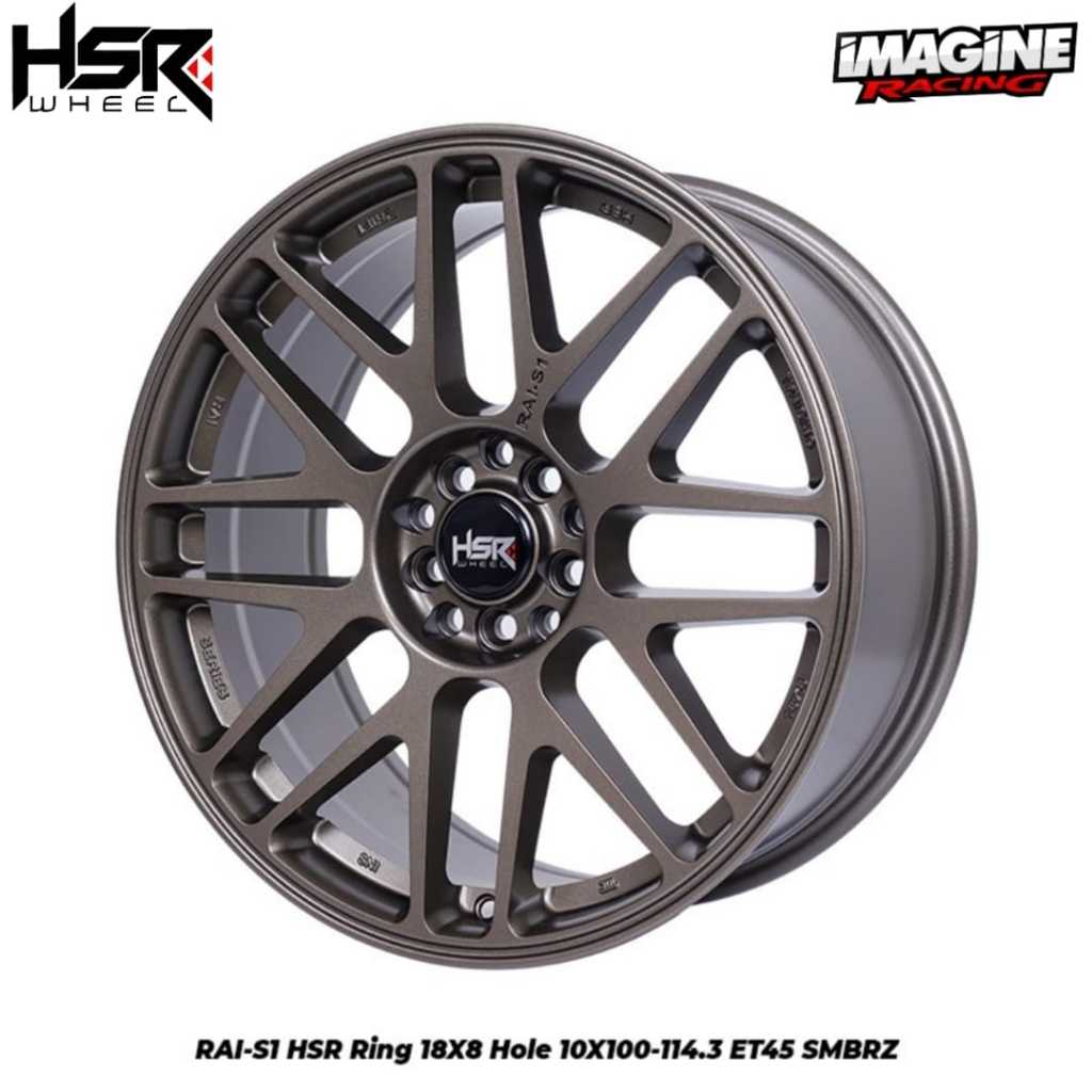 Velg racing mobil innova all new veloz rush terios camry ring 18 pcd 5x114,3 hsr rai-s1