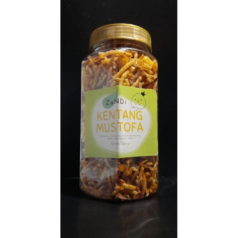 

Kentang Mustofa toples 700 ml pedas manis dsn ori