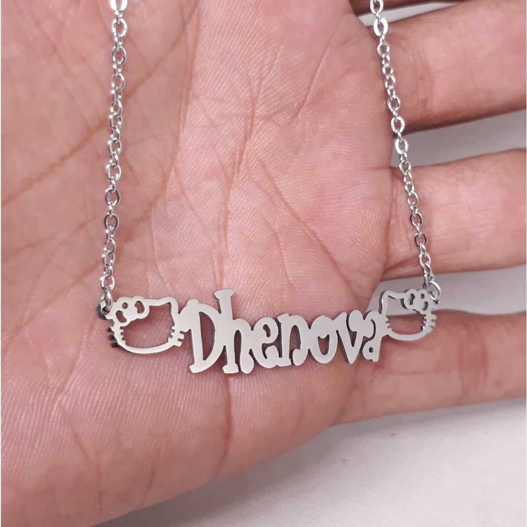 Kalung Nama Cutom Buat Anak-Anak Monel