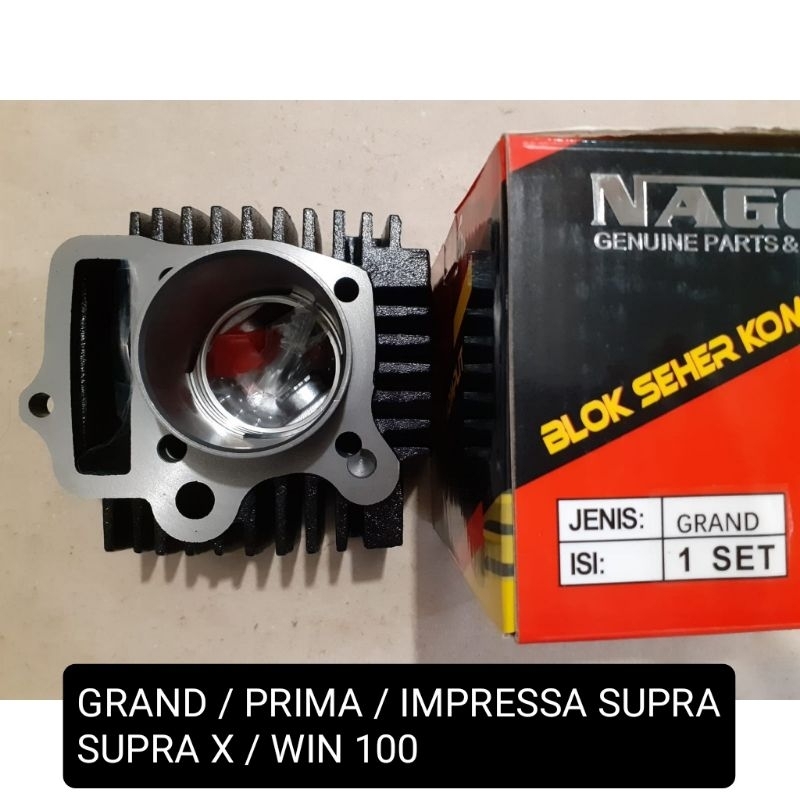 BLOK BORING KOMPLIT PISTON SEHER GRAND PRIMA IMPRESSA SUPRA / SUPRA X WIN 100 - ORIGINAL NAGOYA