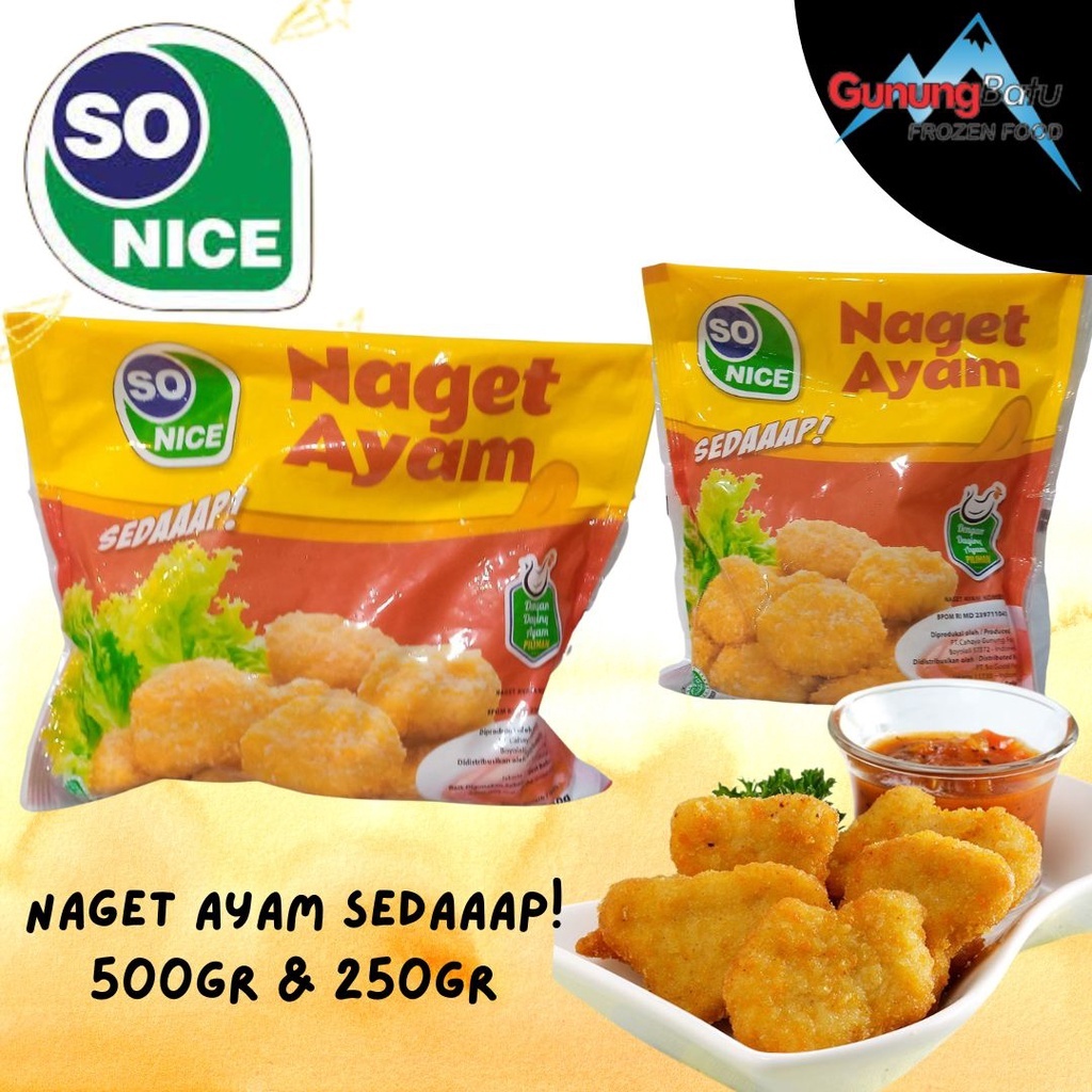 

SO NICE NAGET AYAM VARIANS (250GR &500GR)