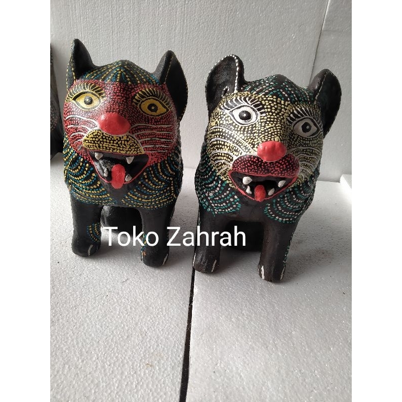 Celengan Tanah Liat (singa ) + Sudah pakai peti