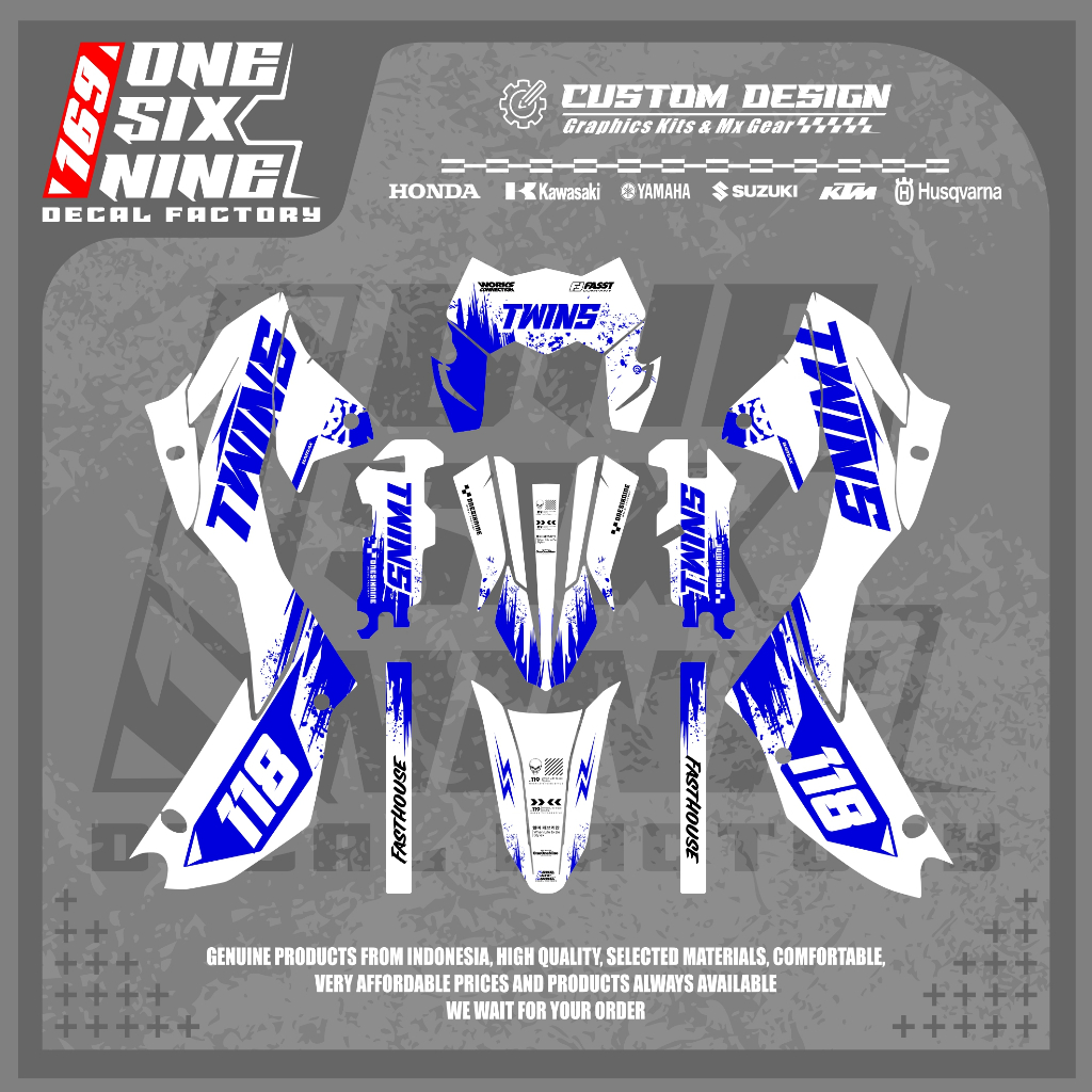 Decal Stiker Klx 150sm Design Custom - Decal Terbaru Klx 150sm