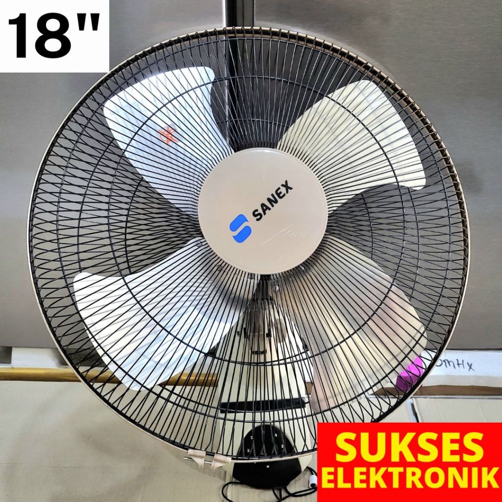 Kipas Angin Dinding BESI SANEX 18 IN / Wall Fan Tembok Kipas Blower Baling Besi 18IN 18 INCH
