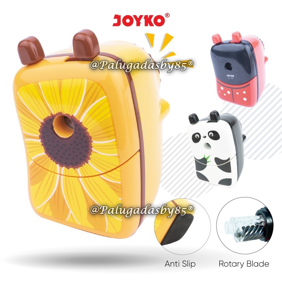 

(1 Biji) GROSIR Rautan Meja JOYKO A-71 Miring 7.8 x 4.9 x 7.9 cm / Sharpener Rautan Serutan Putar Joyko A-71 / Rautan Putar Joyko A-71 / Joyko A 71 / Joyko A71