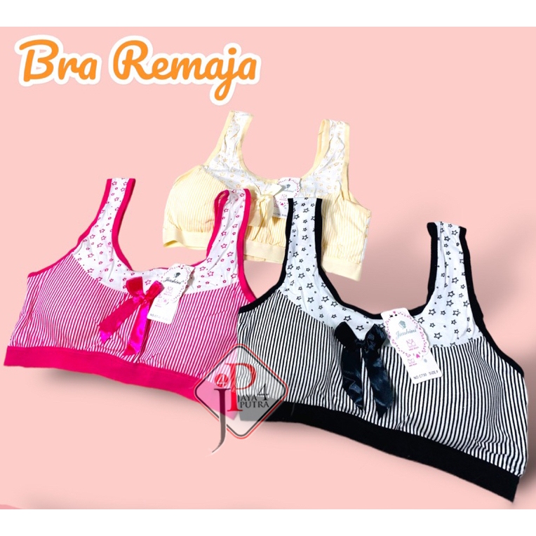 Miniset Anak SD / SMP Remaja Abg Ada Busa bisa lepas pasang | Miniset Bra Motif Pita Lucu Cute | Jay