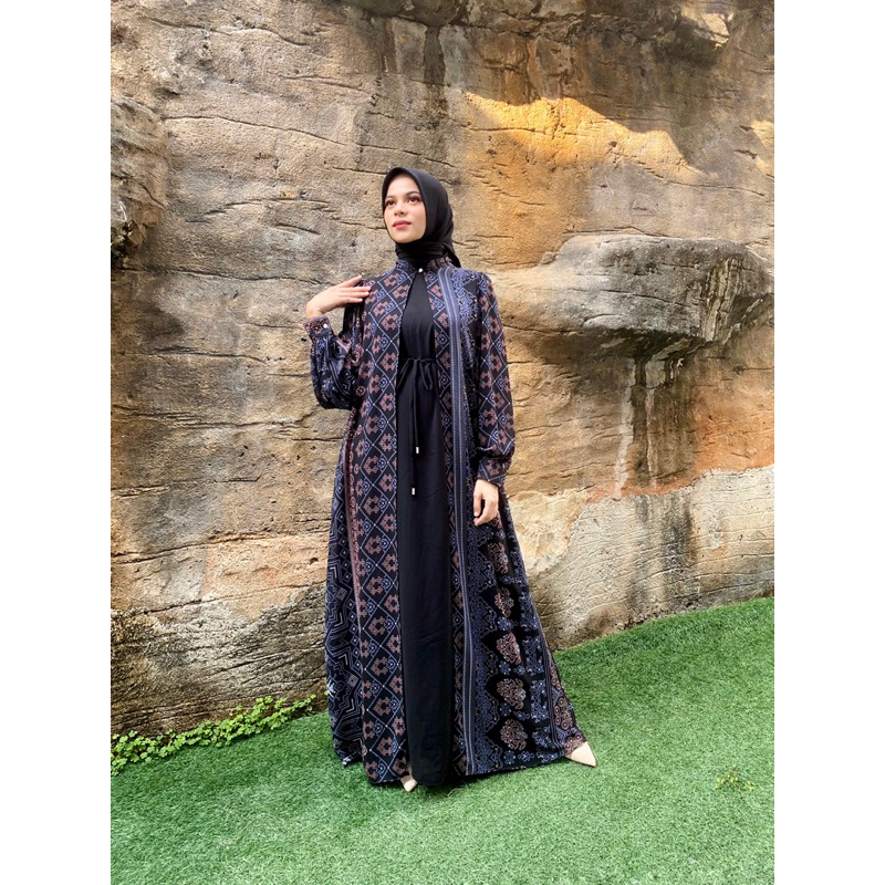 SET GAMIS + HIJAB TERBARU GAMIS PLUS OUTER DAN HIJAB