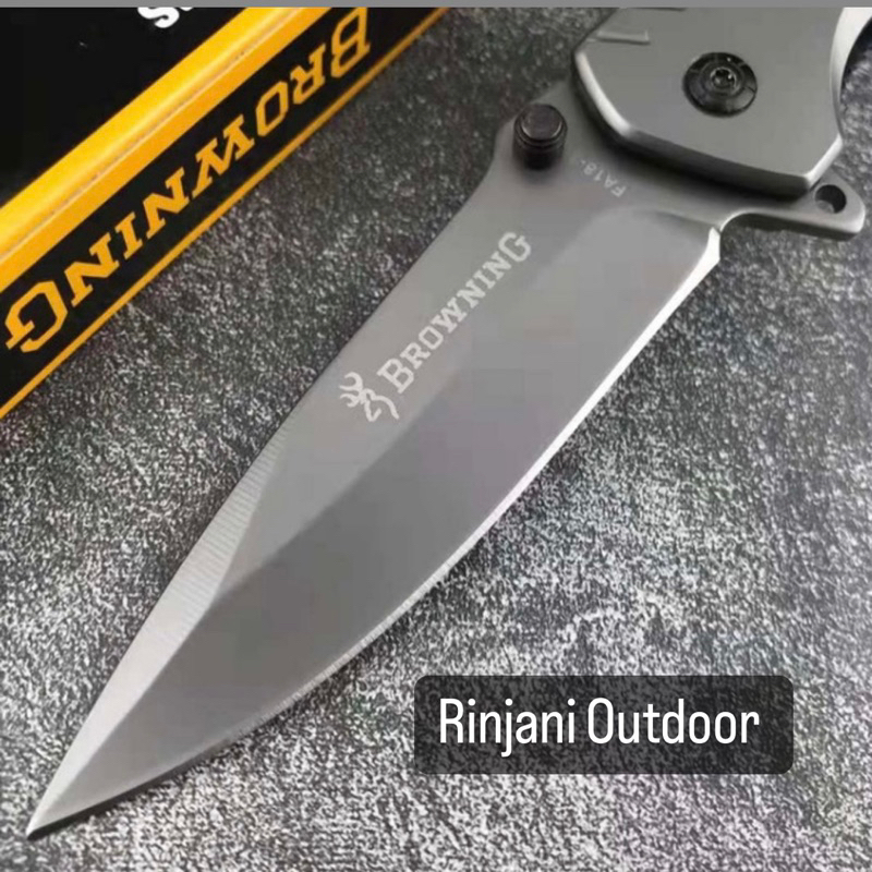 Pisau Lipat FA Bassic Browning 18 Outdoor Survival CS GO Pointed Head Stainless Stell Pisau Outdoor