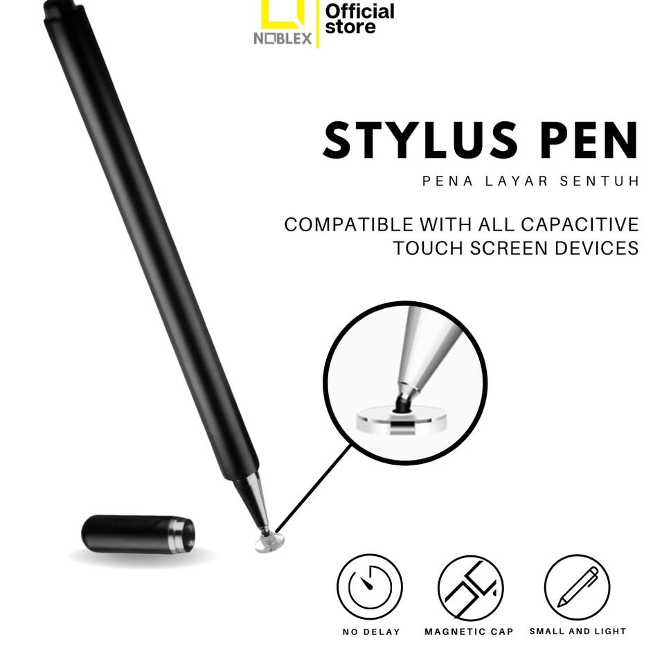 Noblex Stylus Pro 2 in 1 Pen Android Apple Ios Bolpen Ballpoint Gadget Touch k Murah
