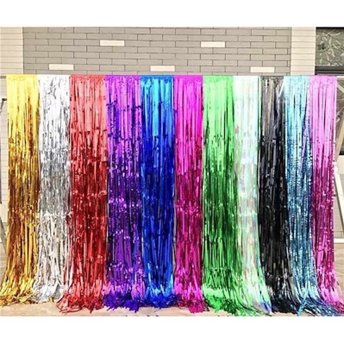 Tirai Foil/Backdrop Foil/Tirai Foil Curtain/Tirai Fringe Curtain