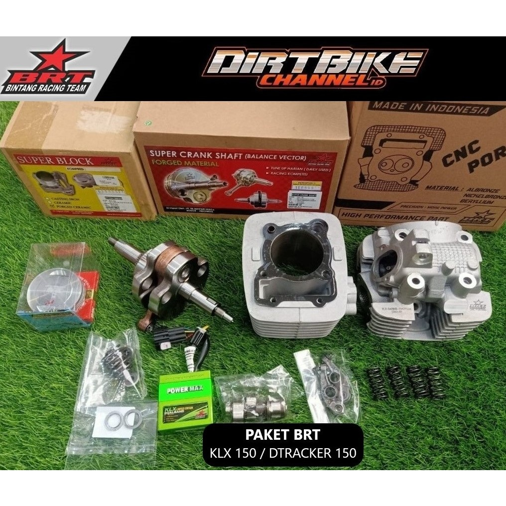 PAKET LENGKAP BORE UP HARIAN TRABAS KOMPETISI BRT KLX 150 DTRACKER 150